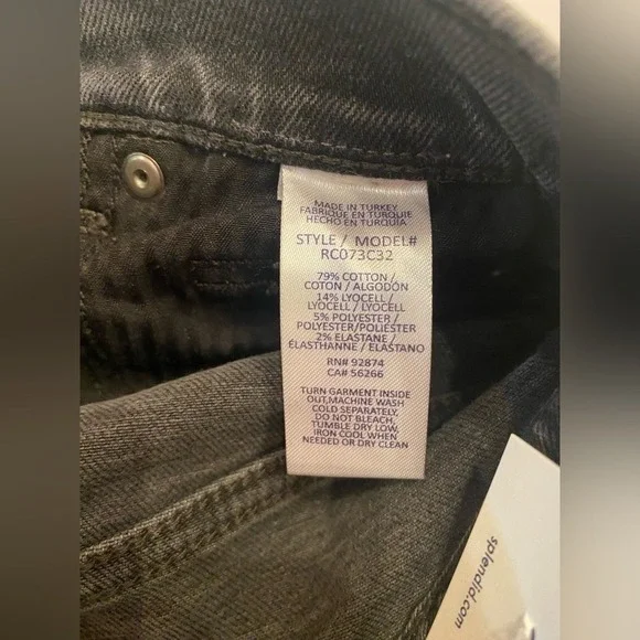 NWT Splendid Woman's Your Perfect Pair Jeans Size‎ 26 Inseam 32" Black $178 MSRP - Picture 9 of 13